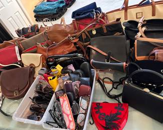 Handbags including Michael Kohrs, Donney & Burke, Vintage Evening Bags, Sunglasses and Eyeglasses