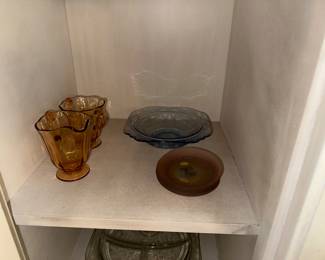 Depression Glass - Multiple Colors, Pink, Ruby, Combat, Green (Uranium)