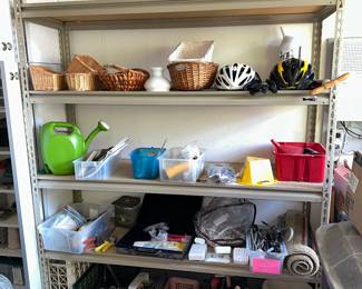 Assorted Tools and Household Supplies - Shelf is also for Sale
