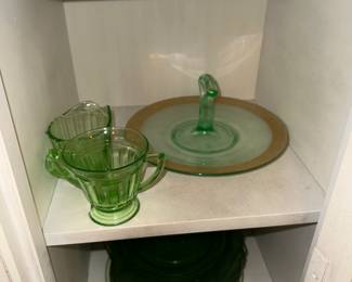 Depression Glass - Multiple Colors, Pink, Ruby, Combat, Green (Uranium)