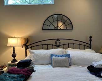 Bed is Not for Sale - Clothing and Mirror are the items to focus on in this picture
