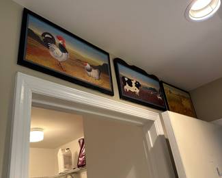 Farmhouse style artwork - Chickens, Cows, Etc.