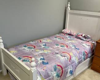Single Size Bed with Trundle