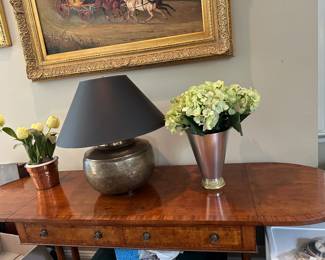 Drop Leaf Console on Casters - Pristine Condition