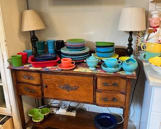 Antique Oak Buffet / Server