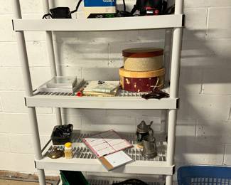 Shelving Units, Vintage Cameras
