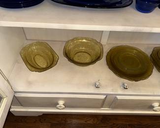 Depression Glass - Multiple Colors, Pink, Ruby, Combat, Green (Uranium)