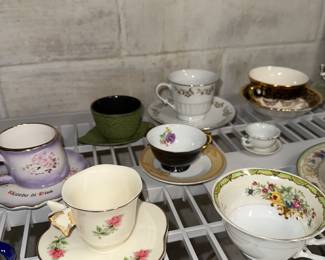 Collection of Teacups and Saucers