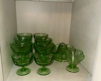 Depression Glass - Multiple Colors, Pink, Ruby, Combat, Green (Uranium)