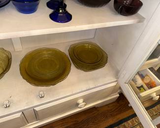 Depression Glass - Multiple Colors, Pink, Ruby, Combat, Green (Uranium)