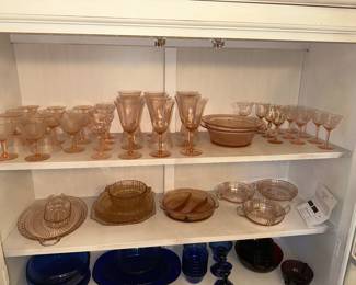 Depression Glass - Multiple Colors, Pink, Ruby, Combat, Green (Uranium)