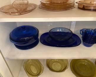 Depression Glass - Multiple Colors, Pink, Ruby, Combat, Green (Uranium)