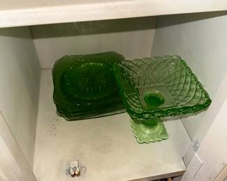 Depression Glass - Multiple Colors, Pink, Ruby, Combat, Green (Uranium)