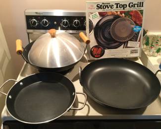 Stove Top Grill, Wok
