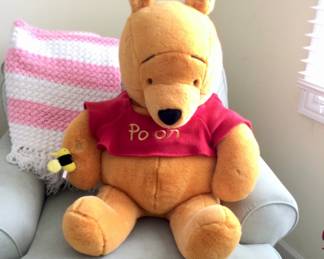 Winnie the Pooh large stuffed animal (bumble bee on arm)