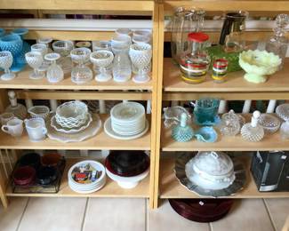 Vintage Hobnail Milk Glass