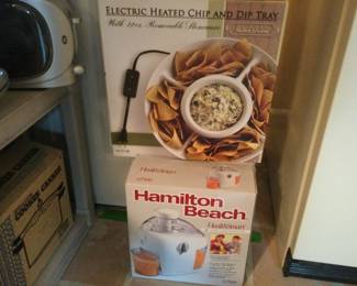 Electric Heated Chip & Dip Tray, Hamilton Beach Health Smart 2 Speed Juice Extractor