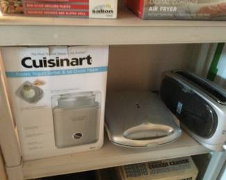 Cuisinart Yogurt Ice Cream Machine, George Forman Toaster