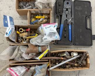 PEX Crimp Tool, Lot of Various Electrical, Plumbing, Gas Copper, Galvanized