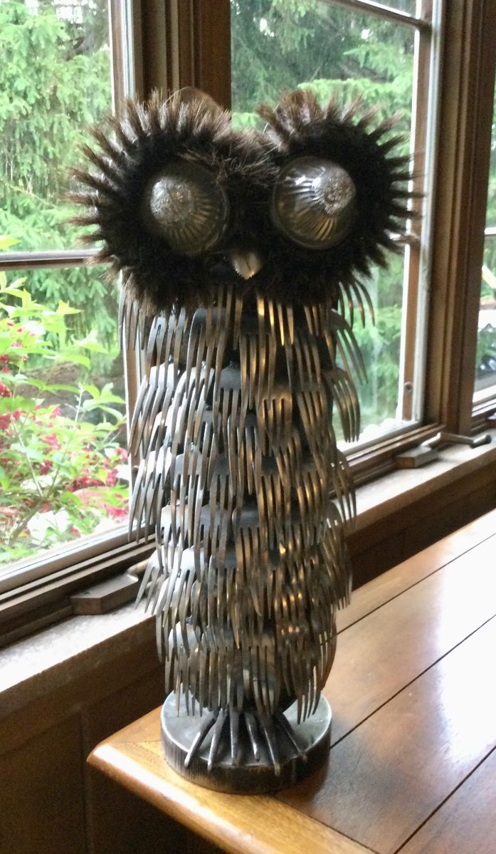 Fork Owl (made by artist)