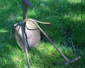 Custom Made Metal Shovel Bird Garden Art