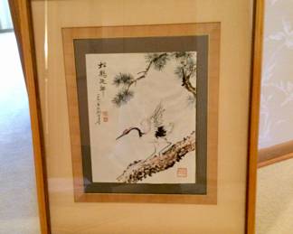 Framed Art Asian Bird