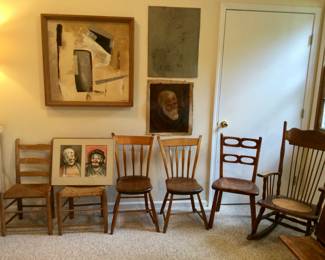 Antique Chairs & Rocker
