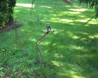 Custom Metal Flamingo (you have to see it) Garden Art