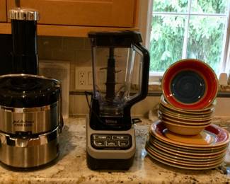 Jack LeLanne Juicer, Ninja Mixer, Fiesta Style Dinnerware