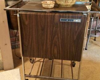 Vintage General Electric Portable Refrigerator on Wheels