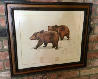 Framed Art (Grizzly Bears)