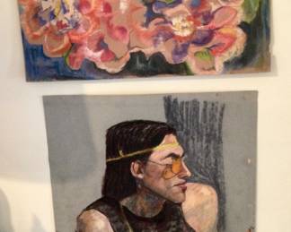 Following art pieces were painted by the homeowner, Elly Sullivan well known in the art circuit.