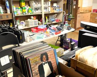 Old and newer LP's, 45's, Vintage 78's.