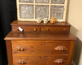 Carved wooden handles