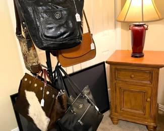 Coach, Michal Kors purses.