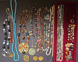Assorted costume jewelry
