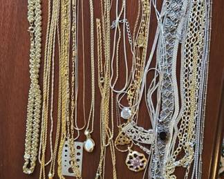 Assorted costume jewelry