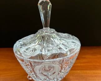 Crystal D'Adriana candy dish