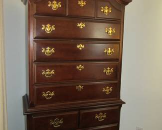 Queen Anne Solid Wood Highboy