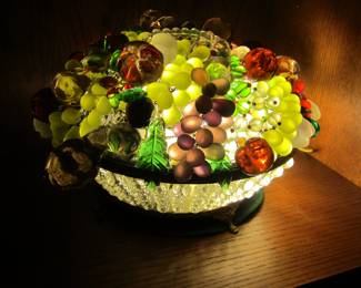 1920's Czech Fruit Lamp (stunning!)