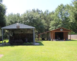 view of entertaining pavilion and shop