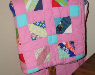 quilt and stand