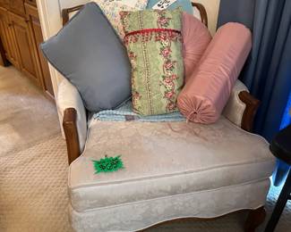 Side Chair and Pillows