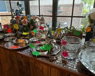 Silver service sets and Pieces