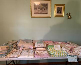 ASSORTED VINTAGE LINENS AND MORE