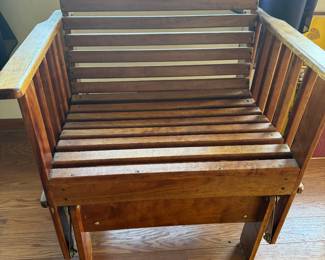 HAND MADE WOODEN GLIDER