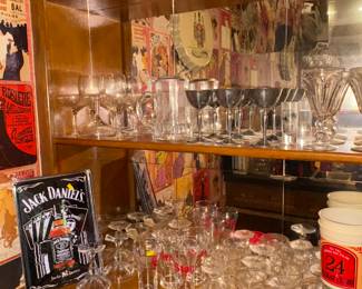 Stag Bar Glasse, Vintage Glassware