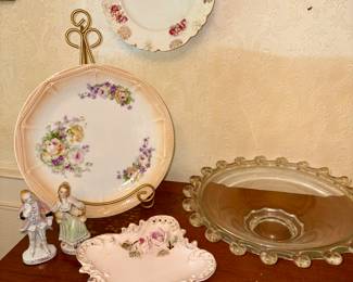 Vintage Pottery & Porcelain, Heisey Lariat Serving Bowl
