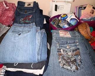 Designer jeans - true religion, Levi’s, Ed Hardy