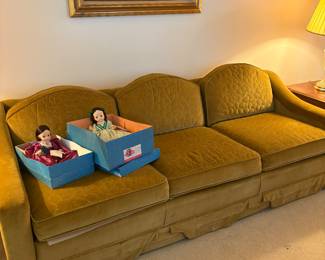 Vintage velour sofa Estate House